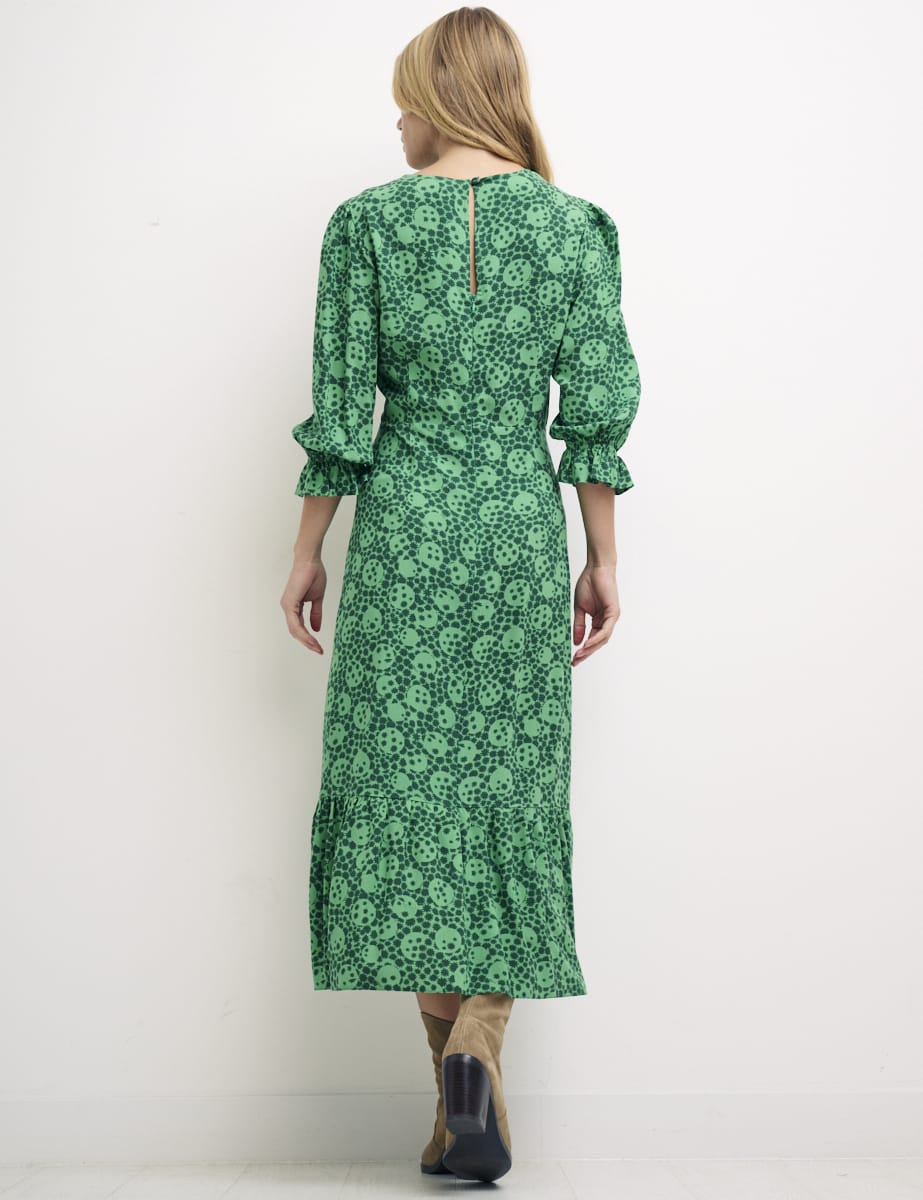 Green Floral Petite Selena Dress