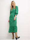 Green Floral Petite Selena Dress