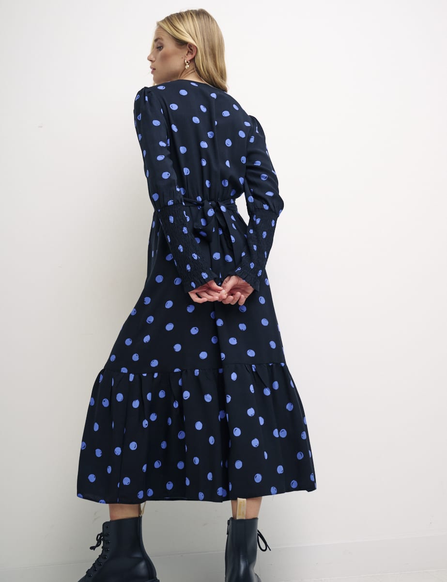 Blue Spot Cara Midi Dress