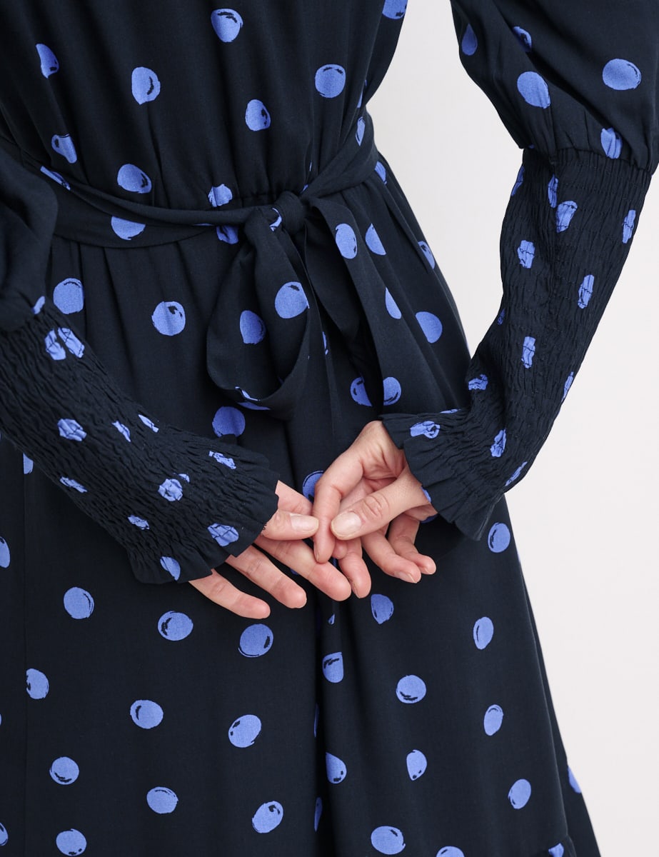 Blue Spot Cara Midi Dress