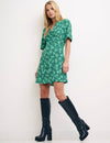 Green Daisy Mini Dress