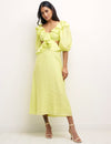 Lime Green Dani Midi Dress