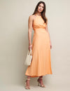 Peach Halter Neck Holly Dress