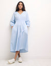 Blue Cassie Midi Dress