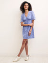 Blue Broderie Mietta Mini Dress