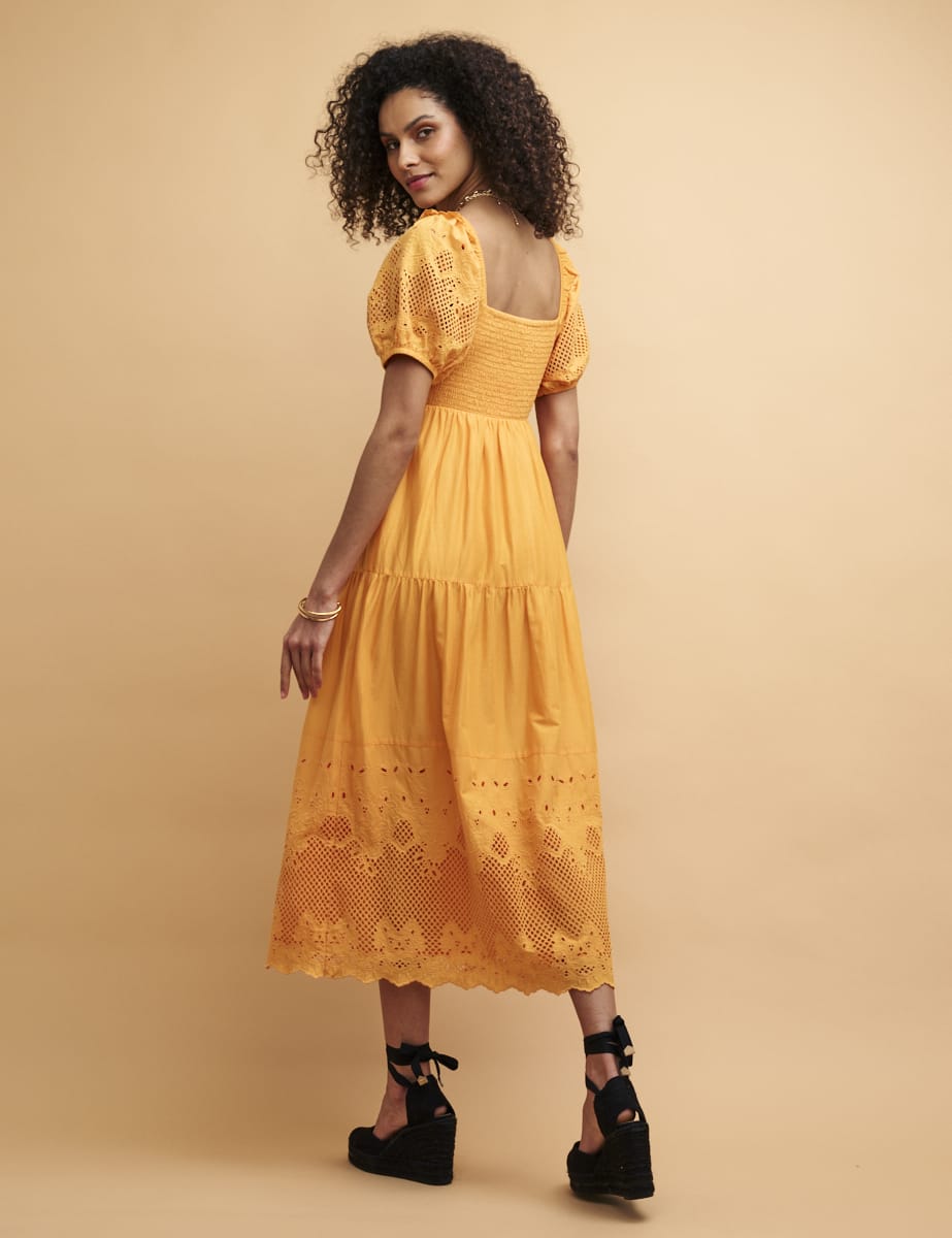 NC Boutique Yellow Marigold Midi Dress