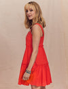 Fearne Cotton Red Misty Smock Mini Dress