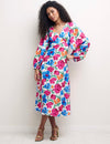 Big Floral Zendaya Midi Dress