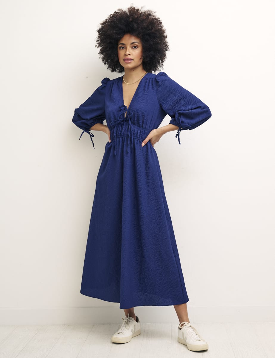 Navy Blue Margot Midi Dress