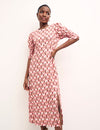 Pink Geo Luna Midi Dress