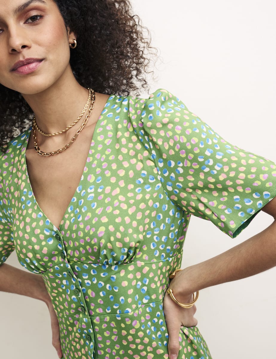 Green Spot Alexa Mini Dress