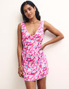 Pink Floral Harriet Mini Dress