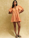 Orange Stripe Vienna Mini Dress