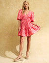 Pink Watercolour Vienna Mini Dress