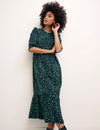 Green Scattered Spot Rachel Midi Dress