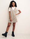 Check Pinafore Mini Dress