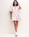 Strawberry Print Vienna Mini Dress