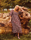 Fearne Cotton Brown Botanical Kylie Midaxi Dress