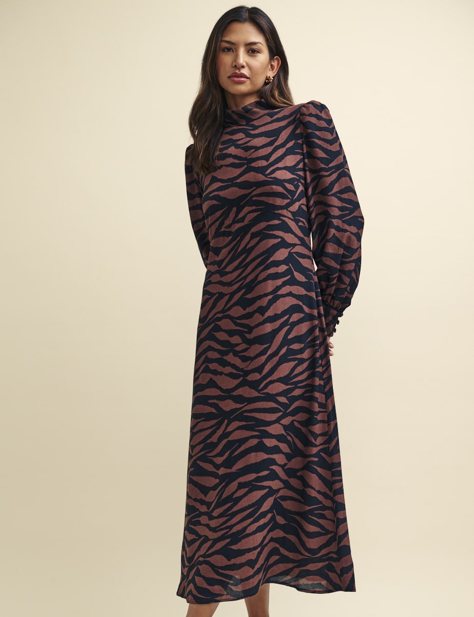 Petite Animal Print Lucinda Midaxi Dress