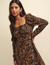 Leopard Print Abby Midi Dress