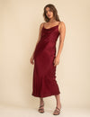 Burgundy Trixie Bridesmaid Midaxi Dress