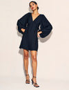 Black V-Neck Zendaya Mini Dress