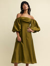 Green Bardot Maxine Midaxi Dress