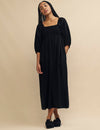 Black Smock Kylie Midaxi Dress