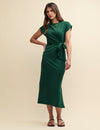 Green Jersey Dakota Midi Dress