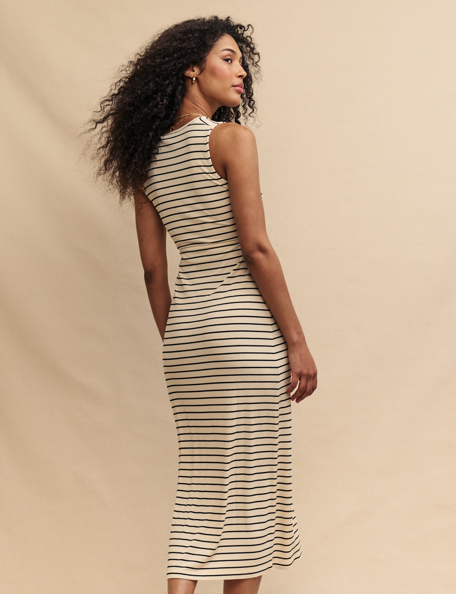 Striped Twist Wren Midi Dress