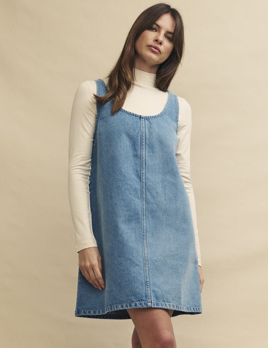 Light Wash Denim Putney Mini Dress