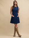 Dark Blue Boston Denim Mini Dress