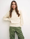 Cream Lofty Crew Neck Jumper