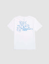 White Somebody's Child Blue Floral T-Shirt