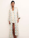 Floral Satin Pyjama Robe