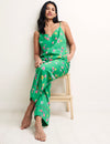 Green Floral Cami Top & Trouser Pyjama Set