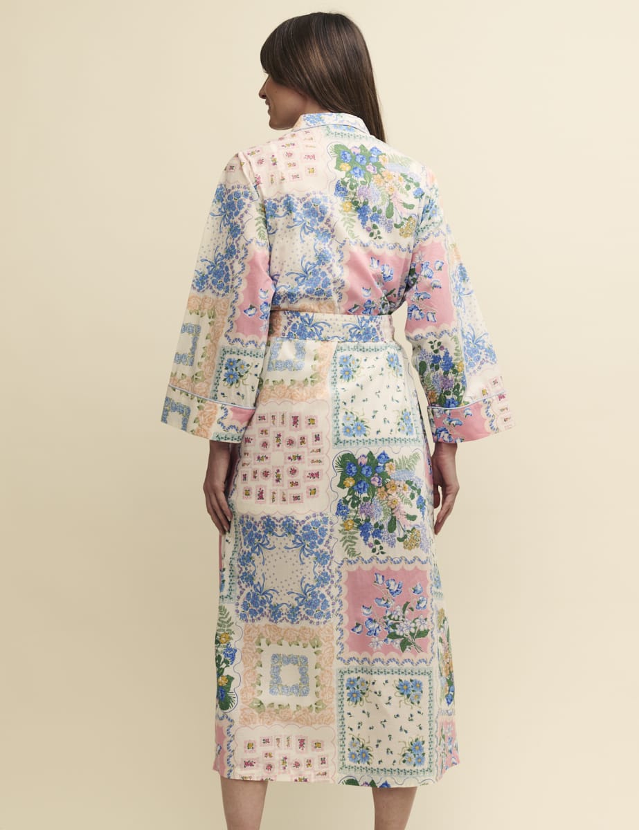 Patchwork Floral Cotton Robe