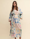 Patchwork Floral Cotton Robe