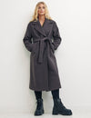 Holly Long Belted Wrap Coat