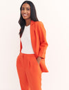 Orange Tailored Relaxed Boyfriend Blazer