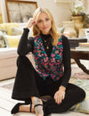 Fearne Cotton Black Floral Jacquard Waistcoat