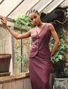 Plum Longline Waistcoat