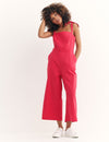 Pink Meg Linen Jumpsuit