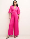 Pink Puff Sleeve Melita Jumpsuit