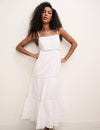 Petite White Sylvia Midi Dress