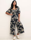 Black Floral Winnie Jumpsuit