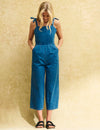 Blue Denim Tie Shoulder Meg Jumpsuit