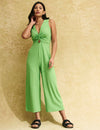 Green Twist Front Wren Jumpsuit