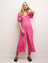 Pink Ditsy Floral Collared Daisy Jumpsuit