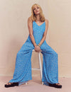 Fearne Cotton Blue Ditsy Daisy Maryana Jumpsuit